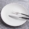 Fuao 10-inch White Ceramic Shallow Dinner Plates (4-Pack)