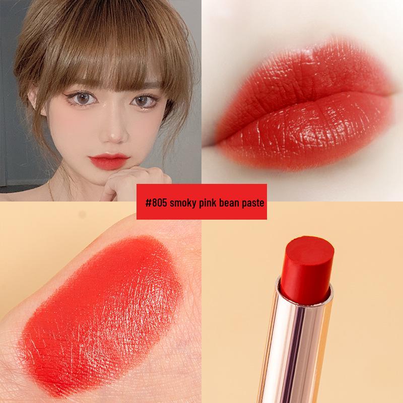 Golden Velvet Semi-Matte Moisturizing Lipstick, Slim Tube, Long-lasting, Non-Fade