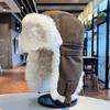 Winter Warm Fleece Lined Ear Protection Hat Men Women Outdoor Cycling Motorbike Windproof Thermal Cap