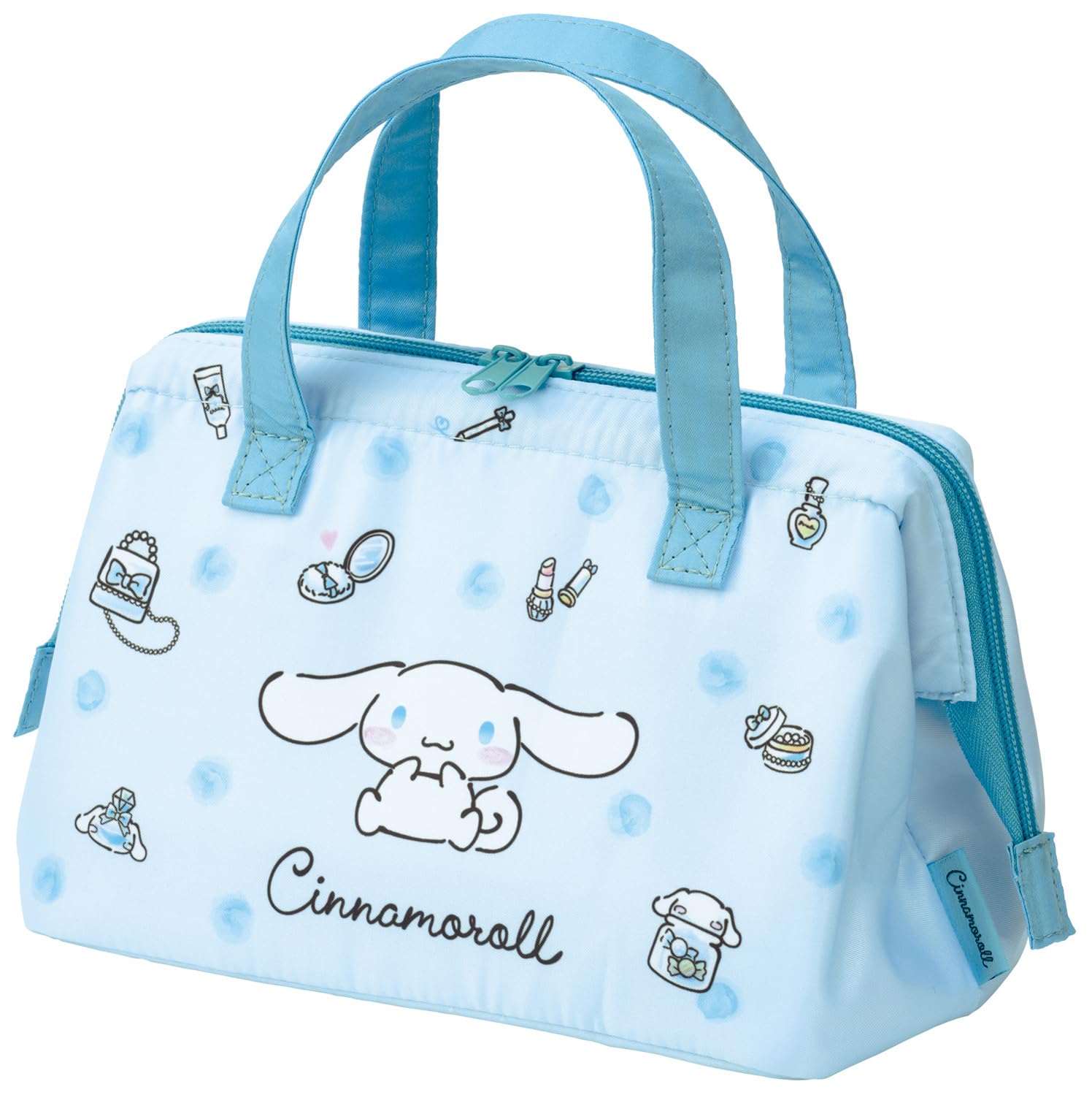 

Skater Lunch Bag, Insulated, Clasp Purse, Women s, Sanrio, Cinnamoroll, Watercolor Cosmetics, KGA1-A