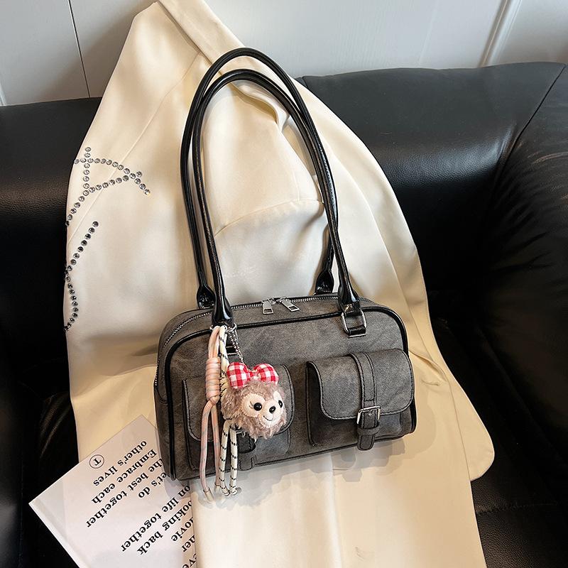 Sensory Multi-pocket Shoulder Bag Women's 2025 Early Spring Fashion Underarm Bag Commuter Bag