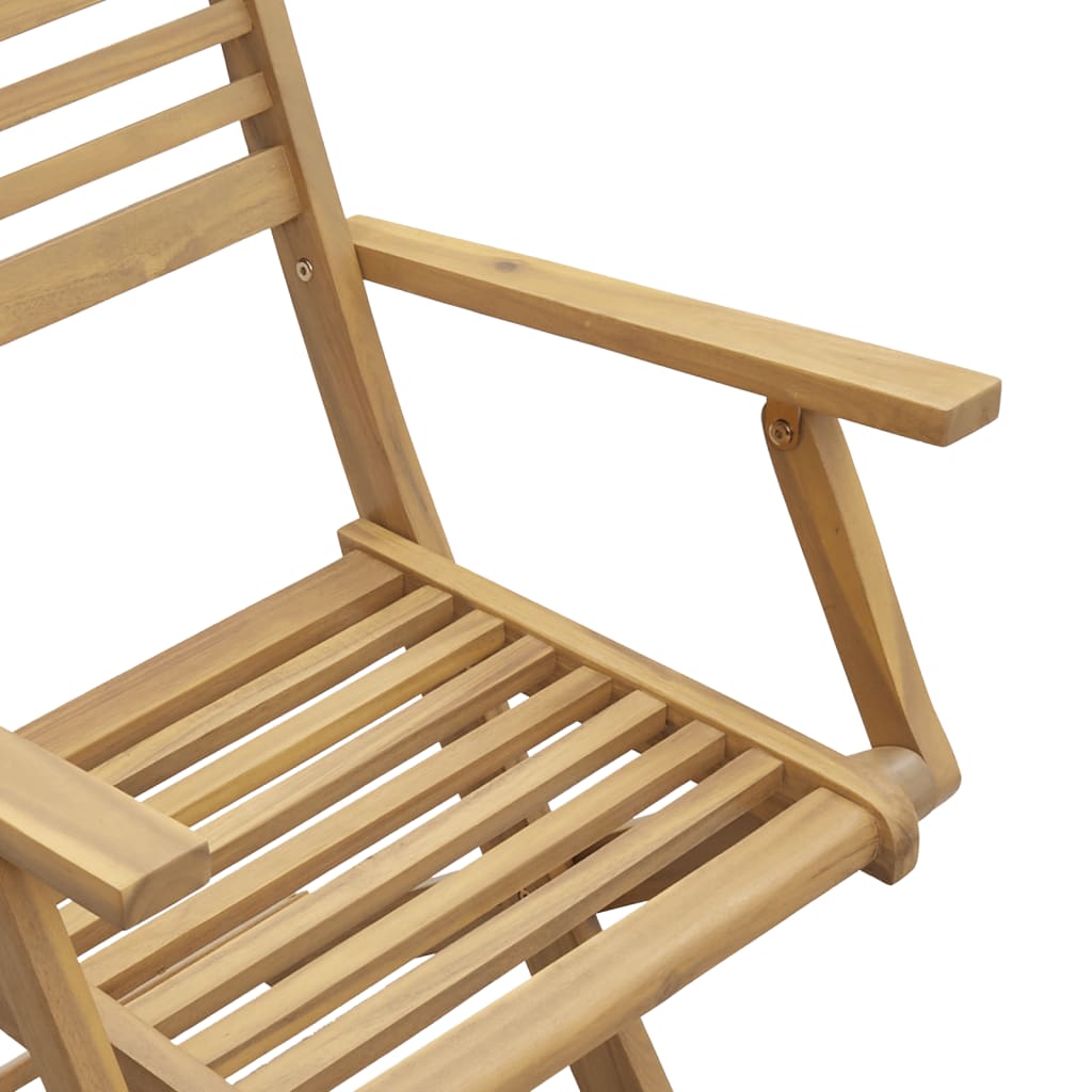 Garden Chairs 4 pcs. Foldable 54.5 x 61.5 x 86.5 cm Solid Acacia Wood