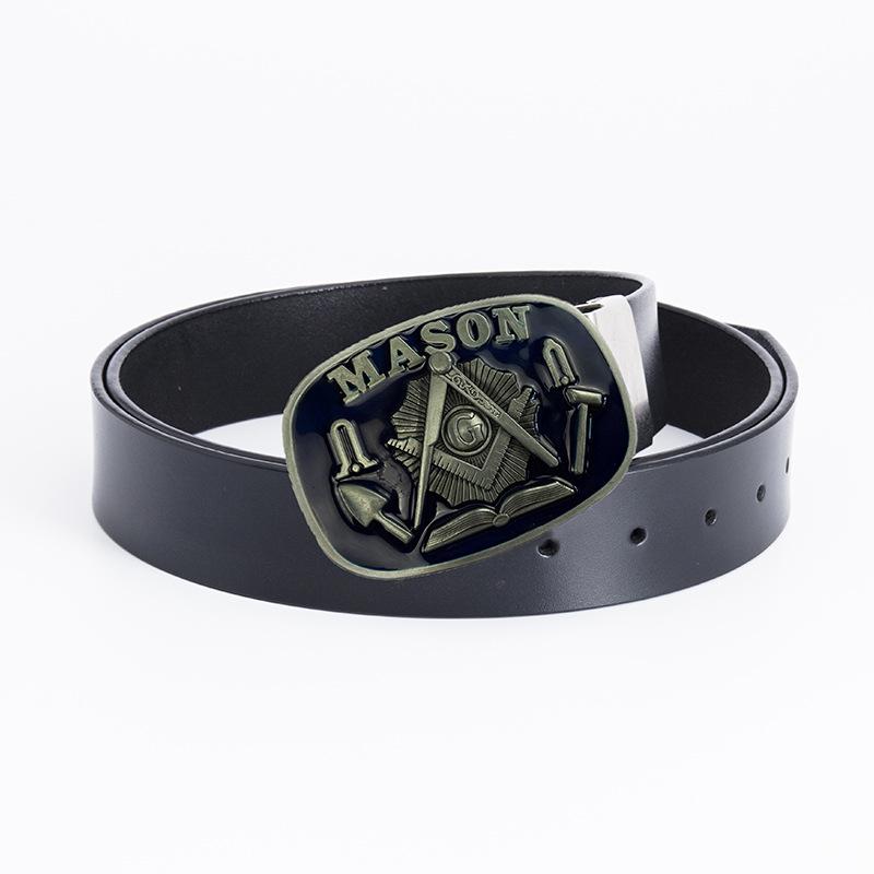 Men's Personalized Belt Fashion Trend Belt Pure Cowhide Belt