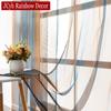 Luxury Sheer Tulle Curtains For Living Room Hall Window Curtain For Bedroom Voile Kitchen Door Curtains Modern Home Decor Drapes