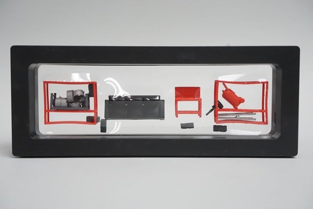 FREESTYLE SHOUCANGJIA 1/64 Scale Brick Wall Garage Diorama with Garage Fixtures (SCJ82002)