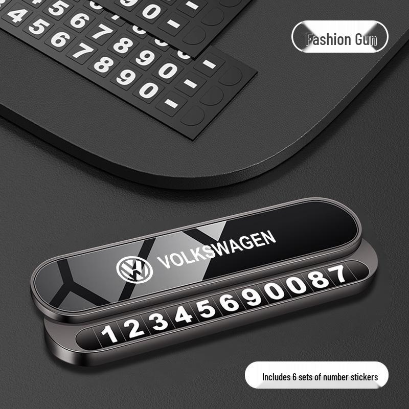 Volkswagen Parking Number Plate for Sagitar, Magotan, Bora, Lavida, Tavendor, Tiguan L - Temporary Car Phone Plate