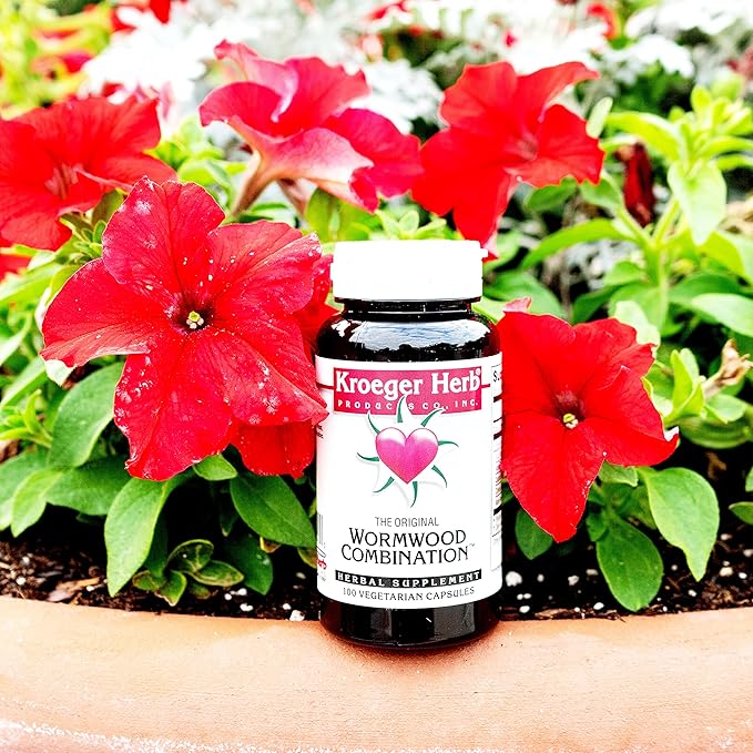 Kroeger Herb Original Wormwood Combination Veggie Capsules, (1Unit-100Count)