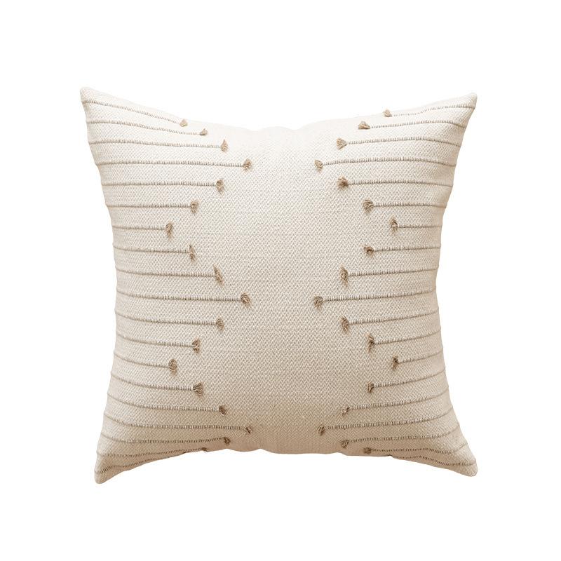 

Наволочки кремового цвета, набор из 2 наволочек с вышитым цветком, наволочка для подушки с вышивкой в фермерском стиле, наволочка для дивана, без вставки 50*50cm（185g）