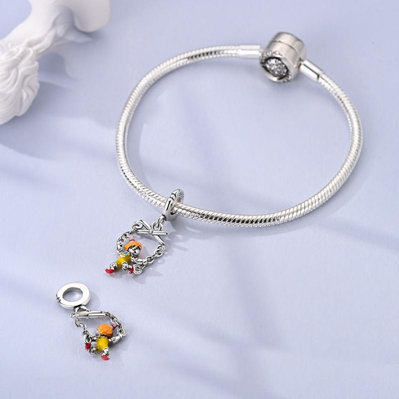 Charms Platafairy Tale String Puppet Pendants Beads Fit Originalbracelets Charms For Women Jewelry Diy Making Gifts