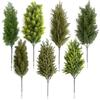 Artificial Green Plants, Artificial Pine Needles, Bunches, Christmas Single Pine and Cypress Indoor Flower Arrangement Decorations