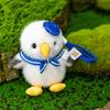 Cute Navy Polar Bear Plush Toy Seagull Pendant Aquarium Souvenir Backpack Pendant Desk Pendulum