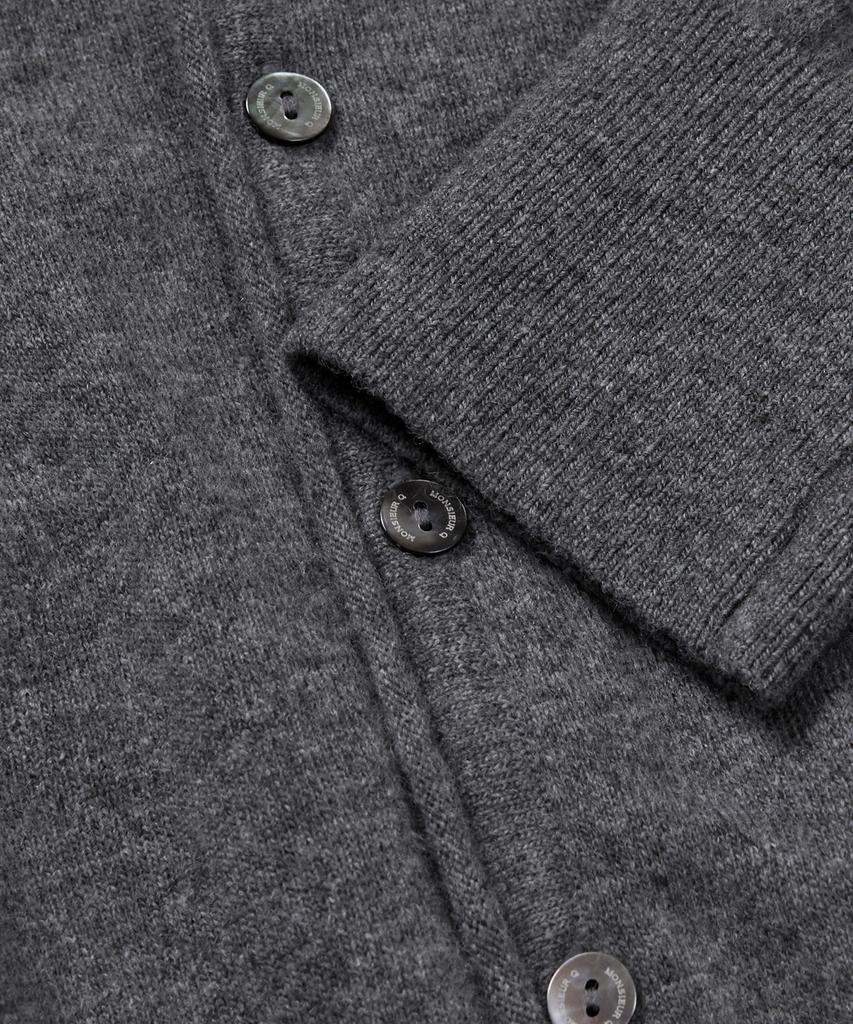 Kyuseu Extra Fine Wool V Cardigan (Melange Gray)