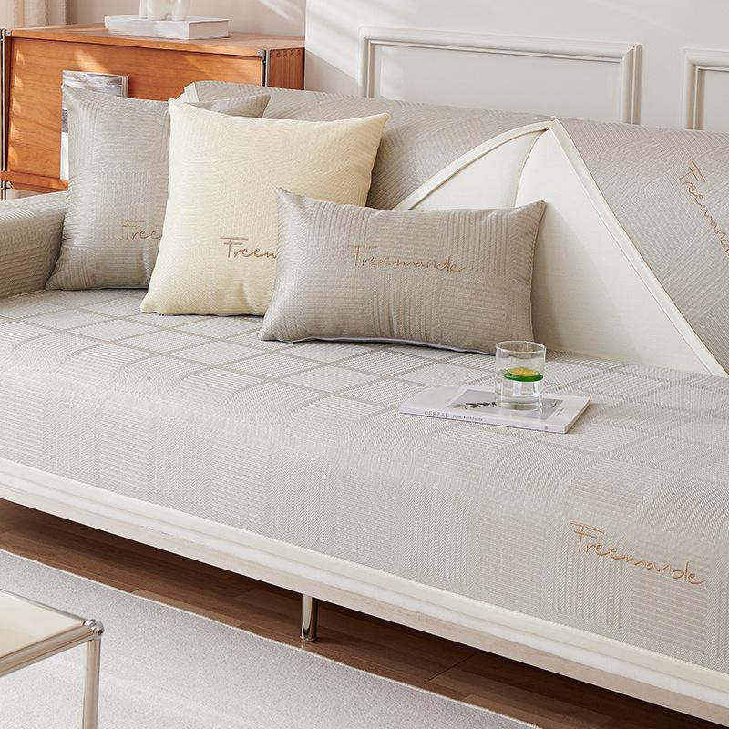Summer Roamwifi Summer Qu Ice Silk Summer Mat Sofa Cushion Summer Cool Feeling Cushion Sofa Cover Slipcover Machine Washable