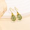 European and American Crystal Jewelry High-end Long Teardrop Earrings Fashionable Light Luxury Colorful Zircon Earrings