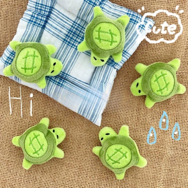 Cartoon Creative Turtle Plush Keychain Kawaii Mini Animal Purse Pendant Cute Plushie Doll Backpack Decoration Christmas Gifts