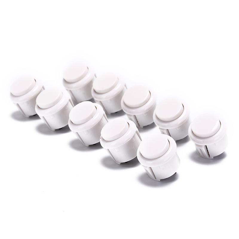 10Pcs 24Mm Push Buttons Replace For Arcade Button Games Parts Of 7 Colors
