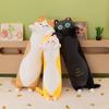 Long Strip Cat Plush Pillow Toy for Kids - Cartoony Doll & Sleeping Pillow