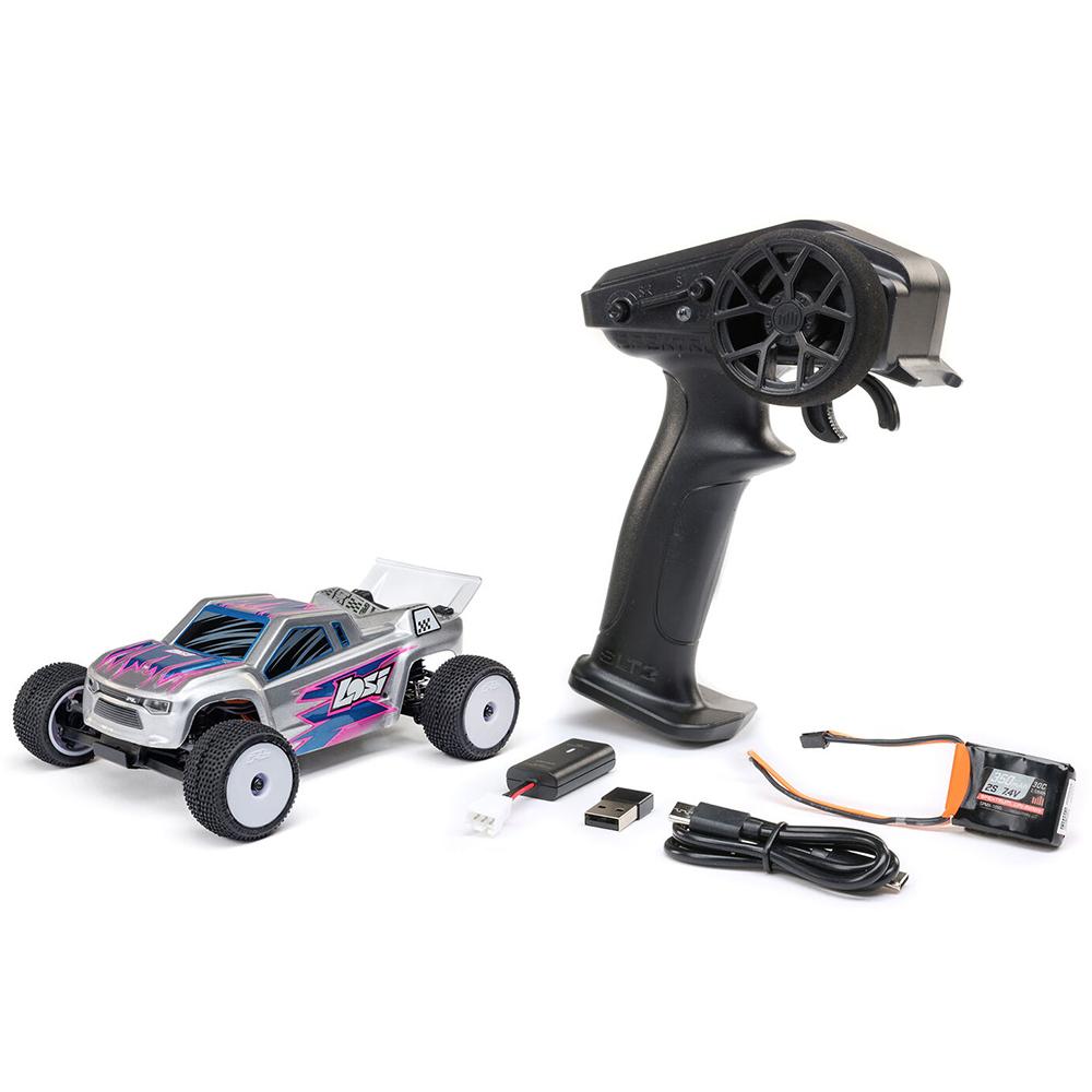 

LOSI Micro-T 2S 2WD RTR LOS-1392 1/24 RC MINI Electric Remote Control Model Car Stadium Truck Adults Children s Toys срібний