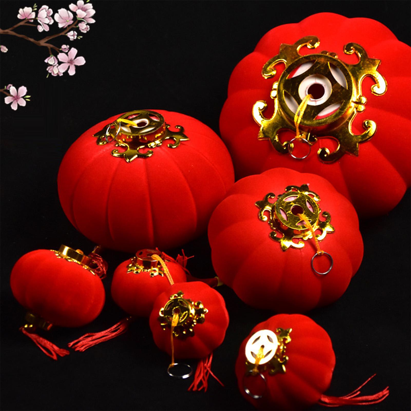 

Chinese Lantern 30 Pieces Holiday Decoration Spring Festival Decor Lantern for Restaurant Family Gatherings Home Apartment CN