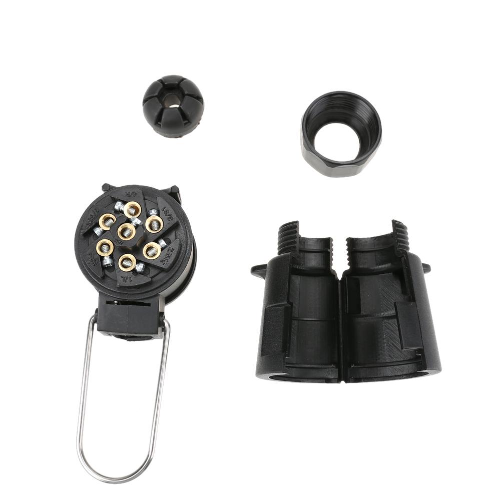 7 Pin Wire Connector 12V Electric Trailer Plug Socket Towbar Lighting Board