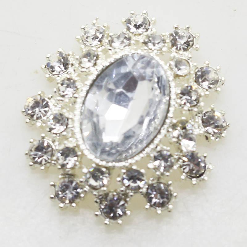25x28mm Korean Alloy Rhinestone Acrylic Scarf Buckle Brooch