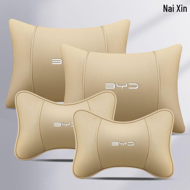 Compatible with New BYD Car Neck Pillow and Lumbar Support for Qin, Song Plus Dmi, Han, Tang, Yuan EV, and Dolphin Seal Models