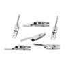 6Pcs Metal Guitar Bridge Saddles with Wrench Double Locking Systyem Tremolo Bridge For Enhanced Tone Stability Enduring