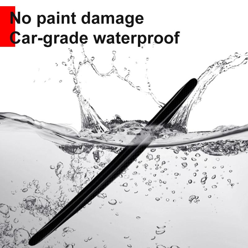 SEAMETAL Car Bumper Protector Strip Exterior Carbon Fiber Car Sticker Front Rear Bumper Anti Scratch Universal Auto Body Sticker