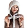 Strap Up Plush Hat Outdoor Cycling Ear Protection Hat Women's Fashion Windproof Warm Hat Winter