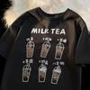 Women's Cute Fruit Dog Graphic T-Shirt Funny Cartoon Animal Print Tee Casual Short Sleeve Crewneck Summer Top