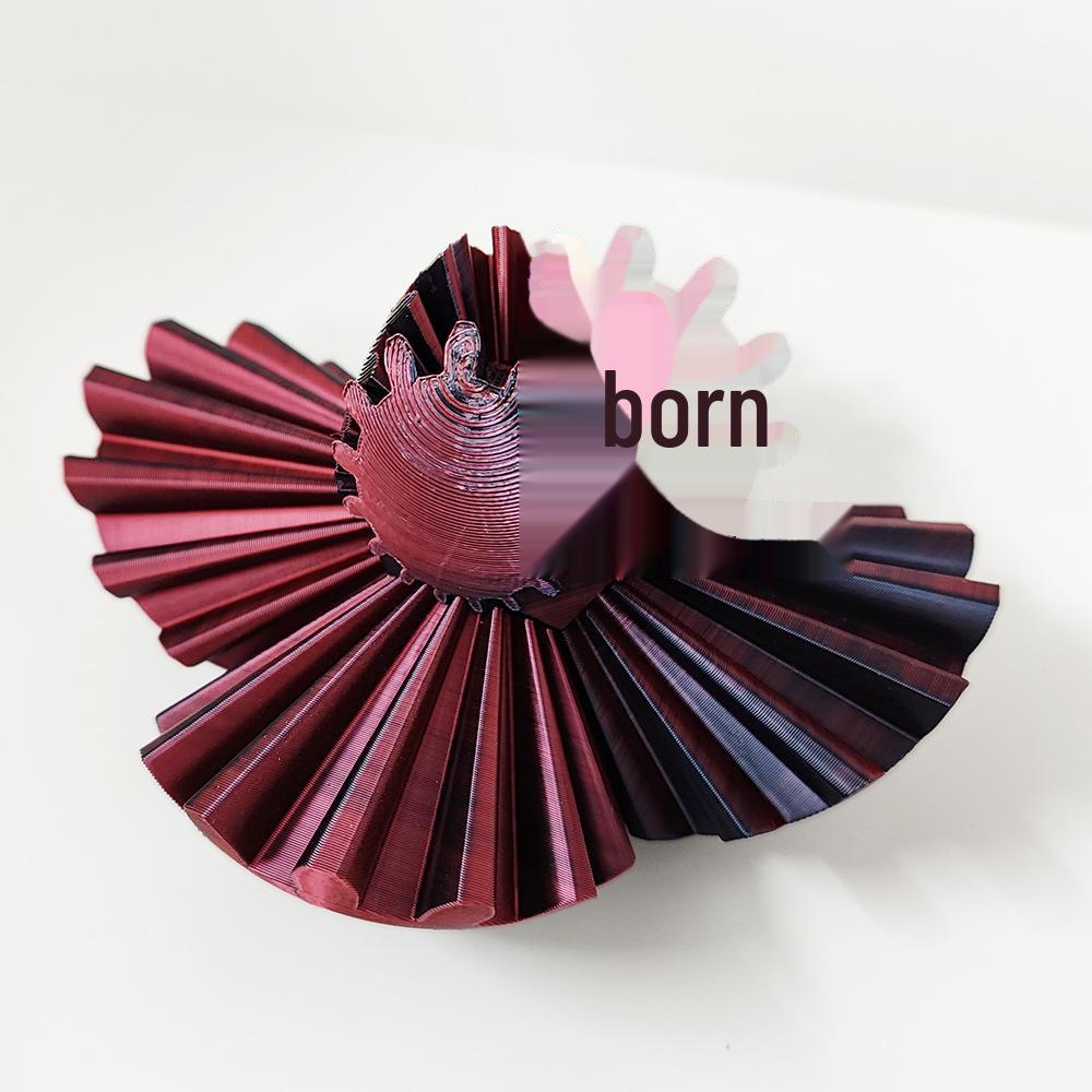 3D Printed Rotating Gear Ball Stress Reliever Toy