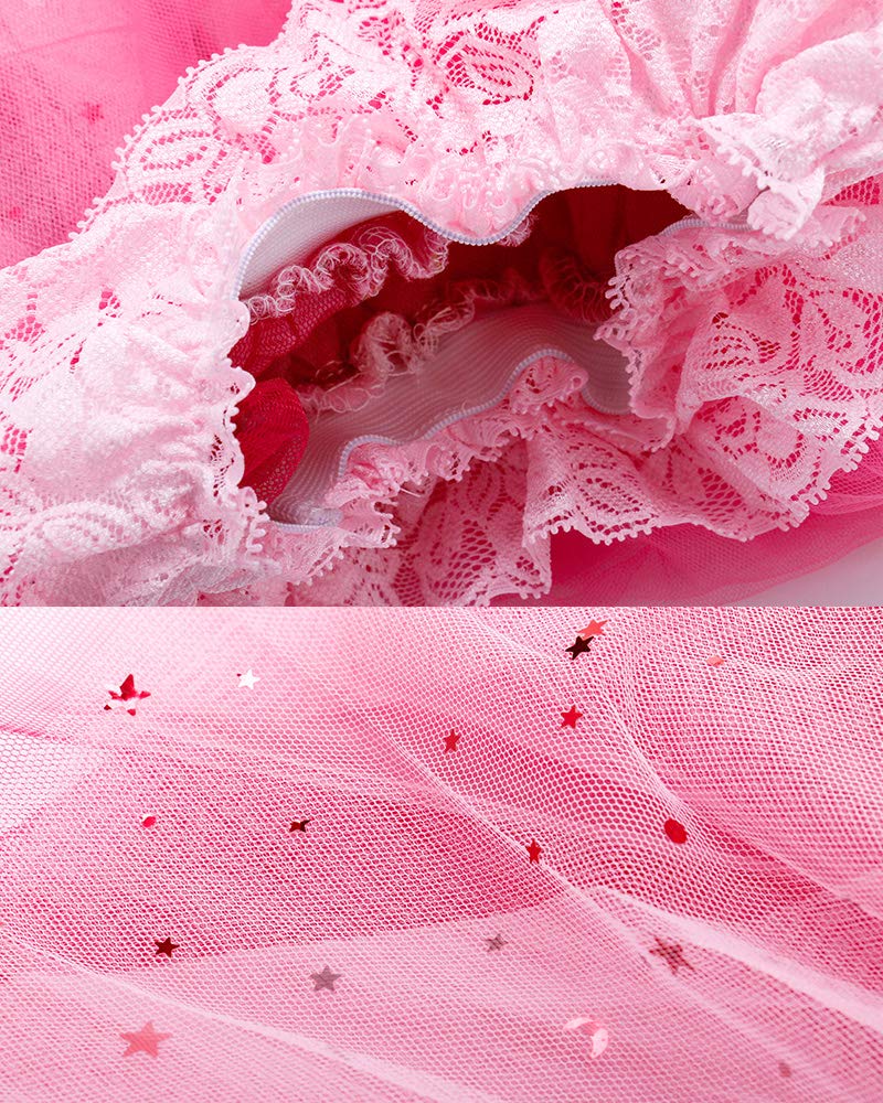 Miccostumes Kids Girls Princess Cosplay Costume Dress with Crown Halloween