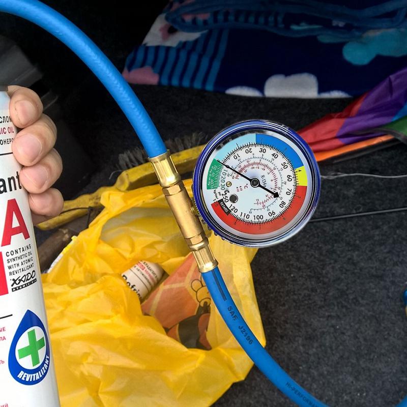 R134A Refrigerator Recharge Kit Fridge Recharge Refrigerant Can Tap Kit Auto Air Conditioning Refrigeration Tools Refrigerant