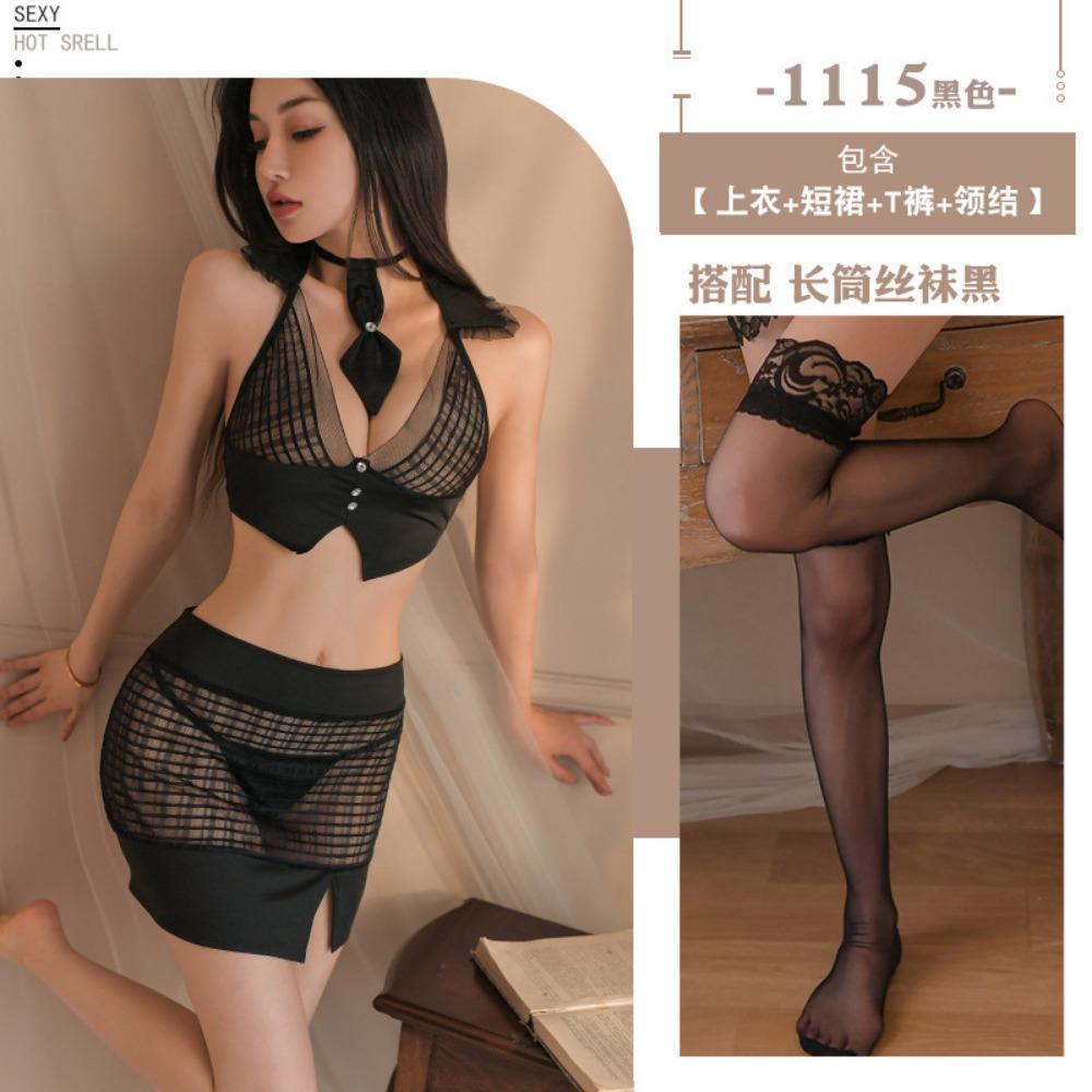 Sexy Underwear Mesh Clothes, Sexy Hollow Short Skirts, Temptation Uniforms, Passion Suits, Women's Miniskirts, Free of Charge