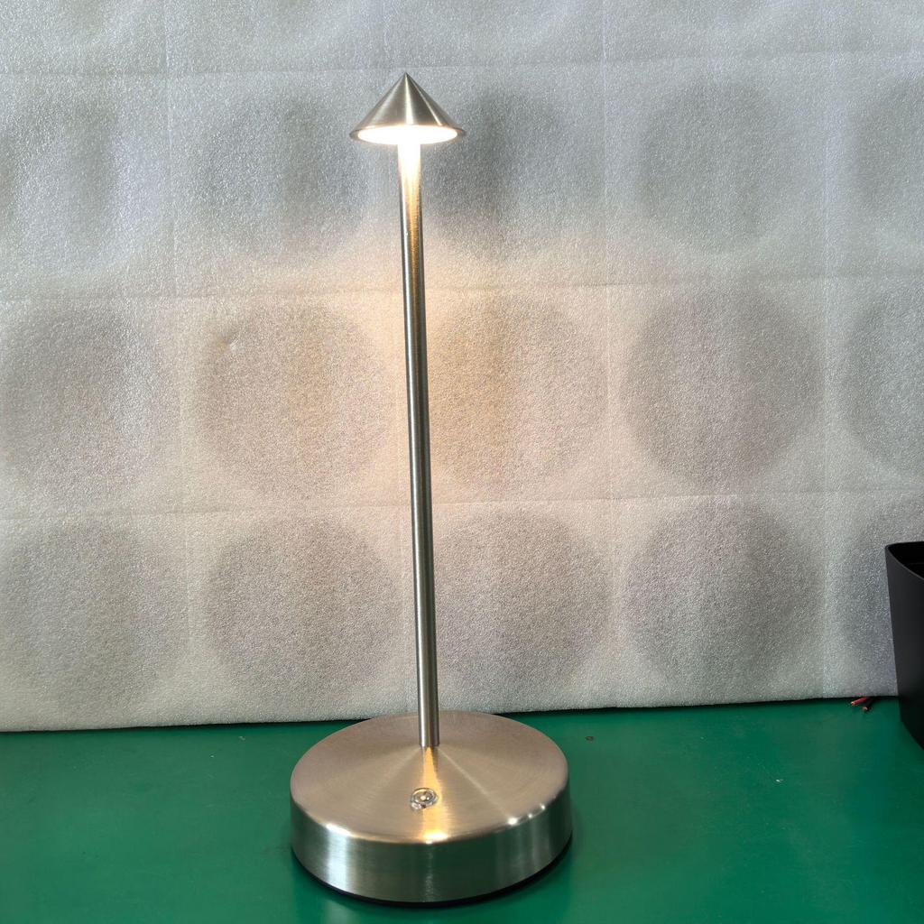 Mushroom LED Spire Table Lamp: Creative Indoor/Outdoor Charging Light for Home & Restaurant Decor