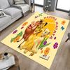 1pc Lion Celebration Carpet for Playroom Bedroom Living Room Sofa Home Decor,kids Game Area Rug Non-slip Floor Mat Y72963