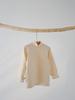 Kids' 320g Pure Cotton Mid-Neck Stretchy Base Layer Shirt - Solid Color for Boys & Girls