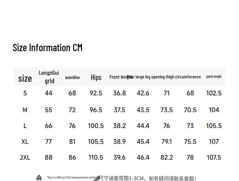 LANGZI Versatile Commuter High-Waist Wide-Leg Suit Pants