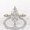Bagues en cristal AAA pour femmes, Marquise, zircone cubique, fine, à la mode, accessoires de mariage, de fiançailles, bijoux de déclaration