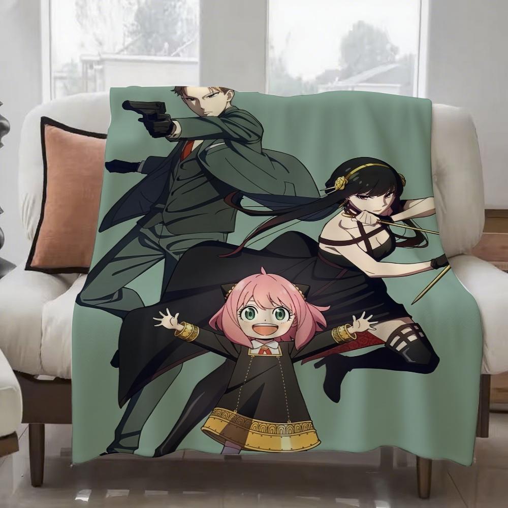 HOT ANIME S-SPY X FAMILY Blanket Design Lightweight  For Dorms, Naps, Living Room, Office,Sofa,All-Season