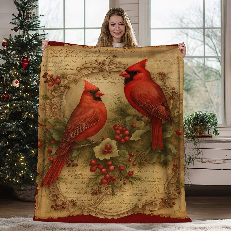 Christmas Geometric Theme Digital-printed Polyester Velvet Flannel Soft Sofa Cover Blanket Fleece Sofa Cover Blankets for Beds