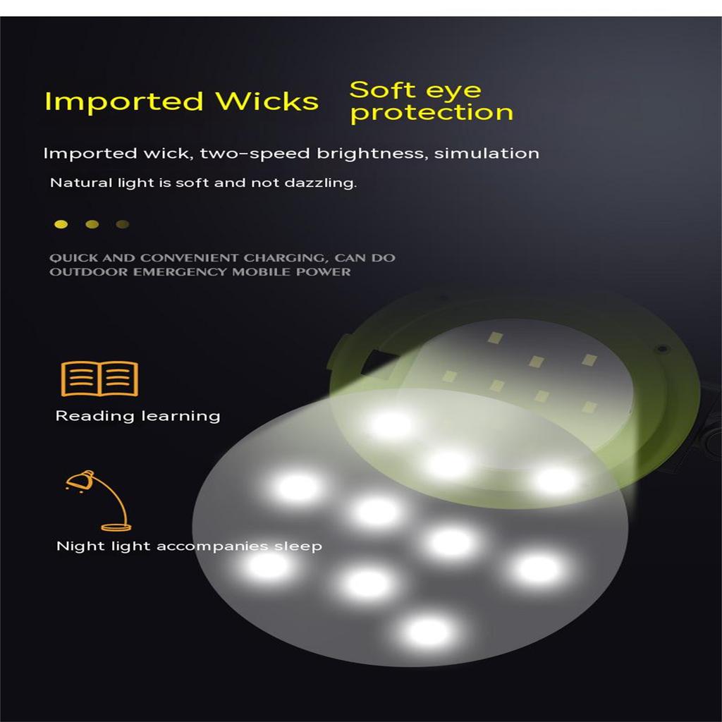 3 In 1 Led Flashlight Usb Rechargeable Multifunctional Camping Emergency Torch Home Desk Lamp Power Bank
