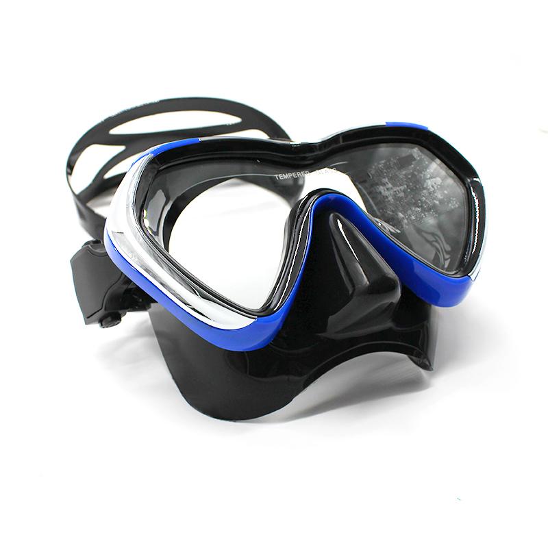 Spearfishing Equipment Underwater Hunting Dive Mask Mirror or Clear Lens Diving Mask for Free Diving синий