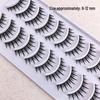 10 Pairs Barbie Manga Thick Cosplay False Eyelashes: European & American Natural Style