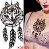 1 PC 210*114MM Waterproof Temporary Tattoo Sticker Spider Flash Tattoos Sanskrit Tiger Flower Body Art Arm Fake Tatoo For Women Men