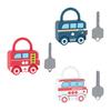 Interactive Car Activity Locks Educational Learning Toys With Locking Mechanism, Fine Motor Skills  Development, Safe Construction,
