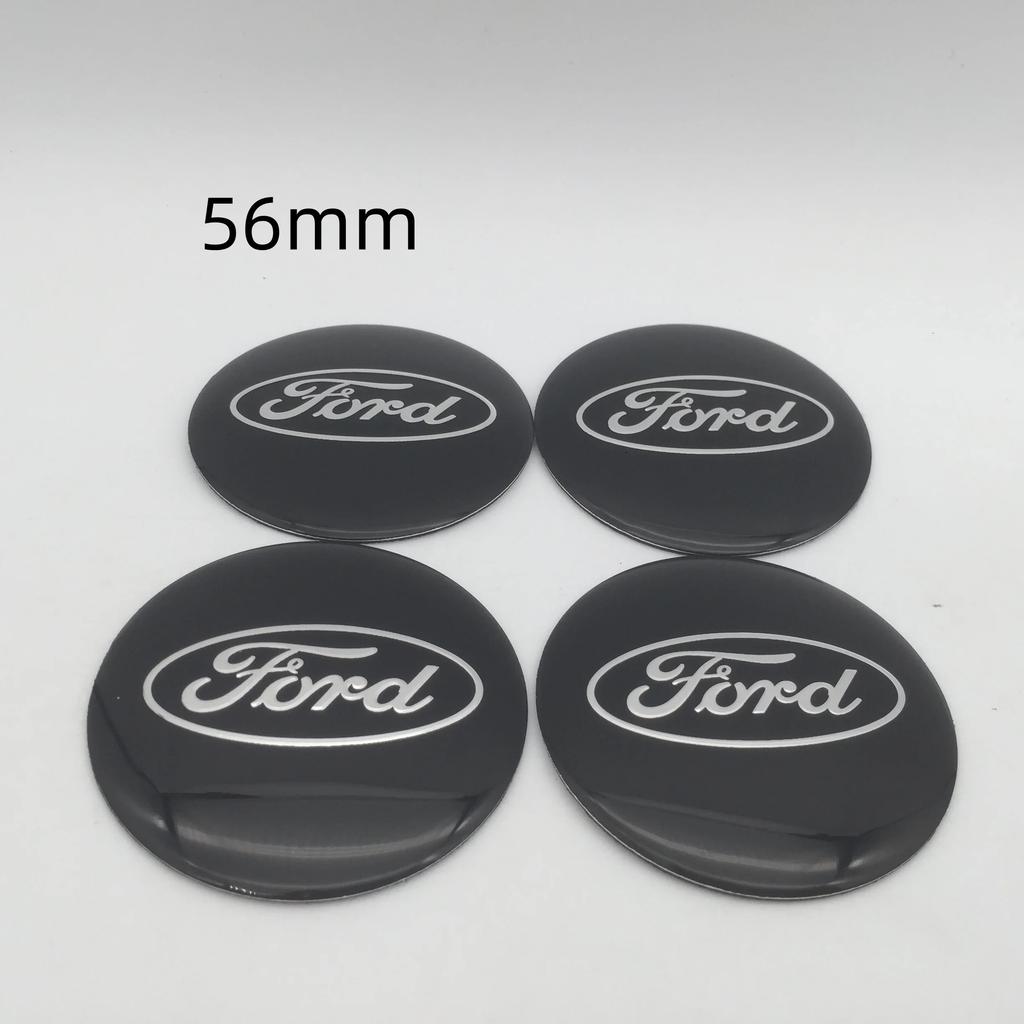 Car Sticker Ford 4pcs 3D for ford 56mm 60mm 65mm Car emblem Wheel hub Center Cap Badge covers sticker Decal styling auto Accesso