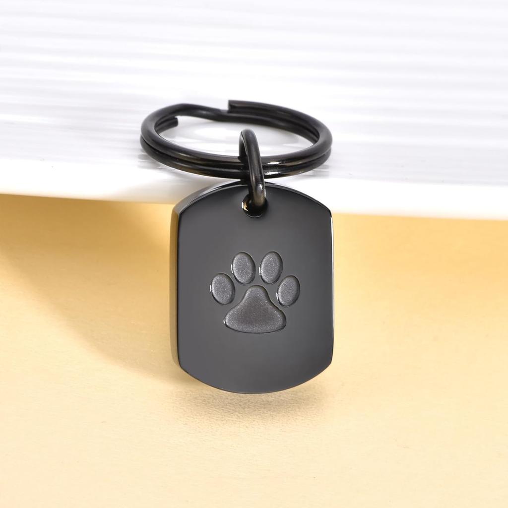 RIPFEVURN Pet Cremation Jewelry Dog Cat Paw Urn Keychain for Ashes for Women Men Memorial Keepsake Pendant