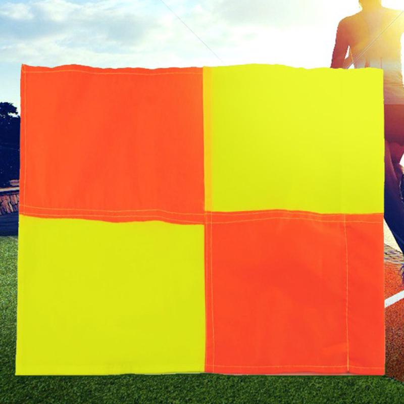 Bandera de árbitro de fútbol para juego limpio, partido deportivo, fútbol, ​​Rugby, Hockey, entrenamiento, banderas de juez de línea