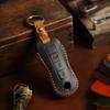 Fob Protector Car Key Case Cover Leather Keychain Holder Accessories for Porsche Cayenne 718 958 Panamera 911 Macan Keyring Bag